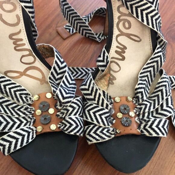 Sam Edelman high platform heels BoHo chic - Picture 3 of 12